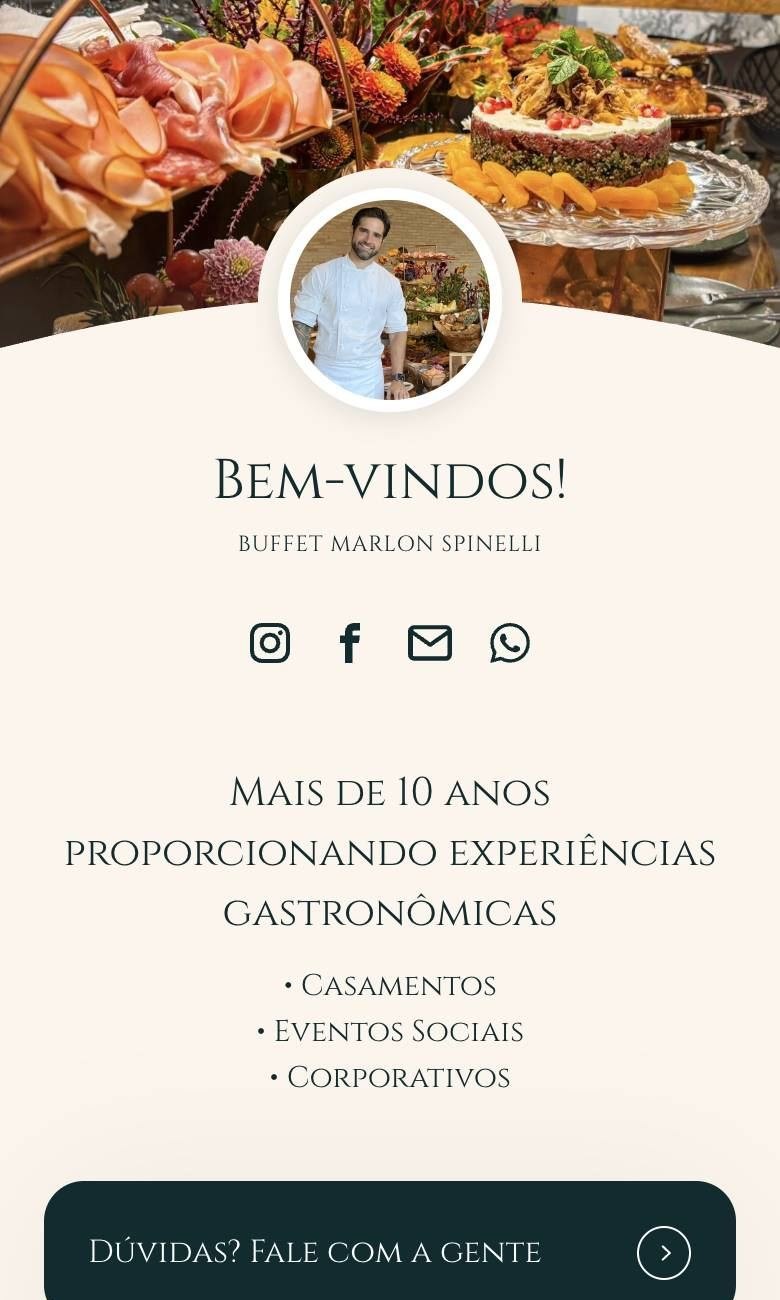 Página do link da bio